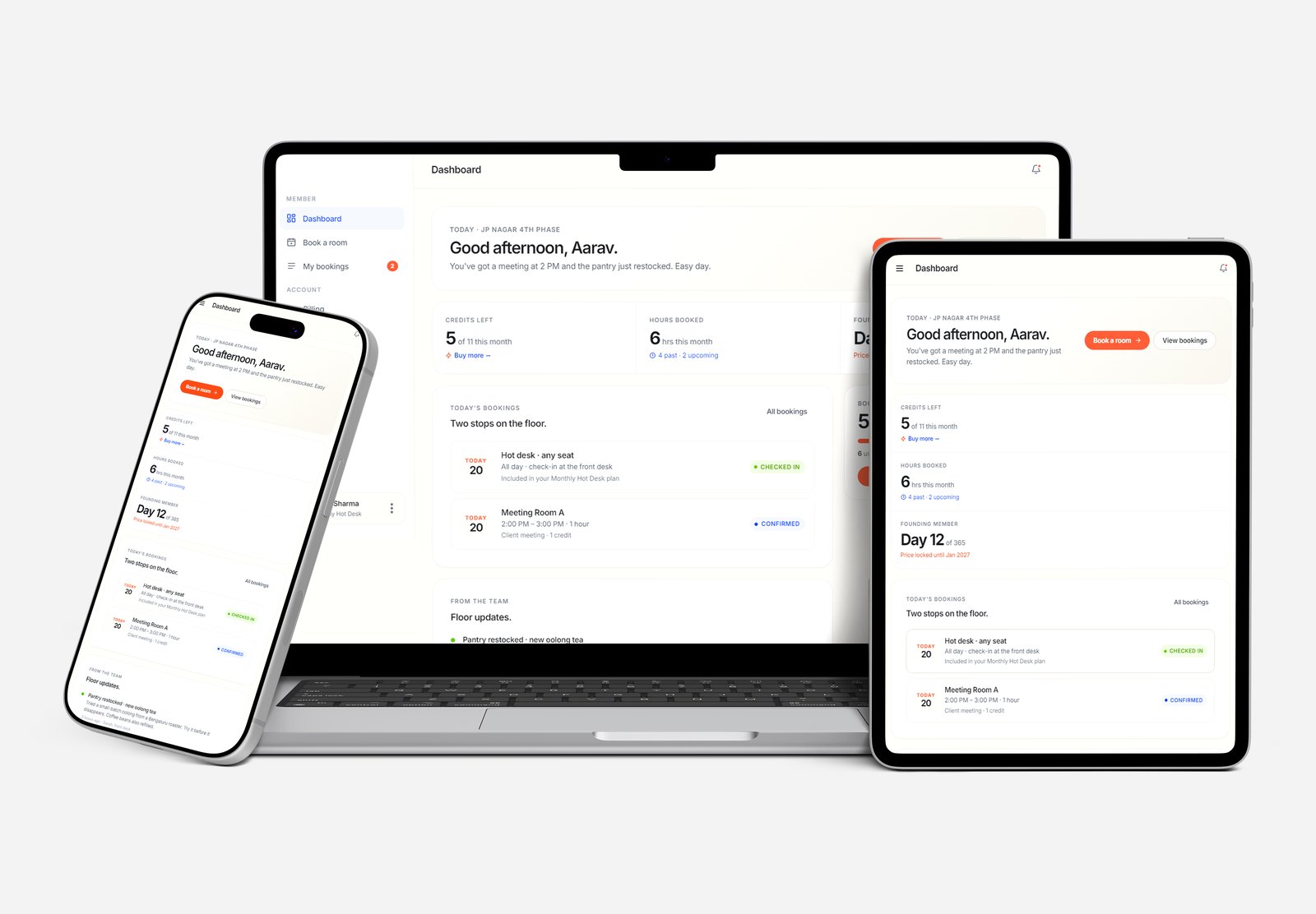 QueWorkspace coworking space booking platform